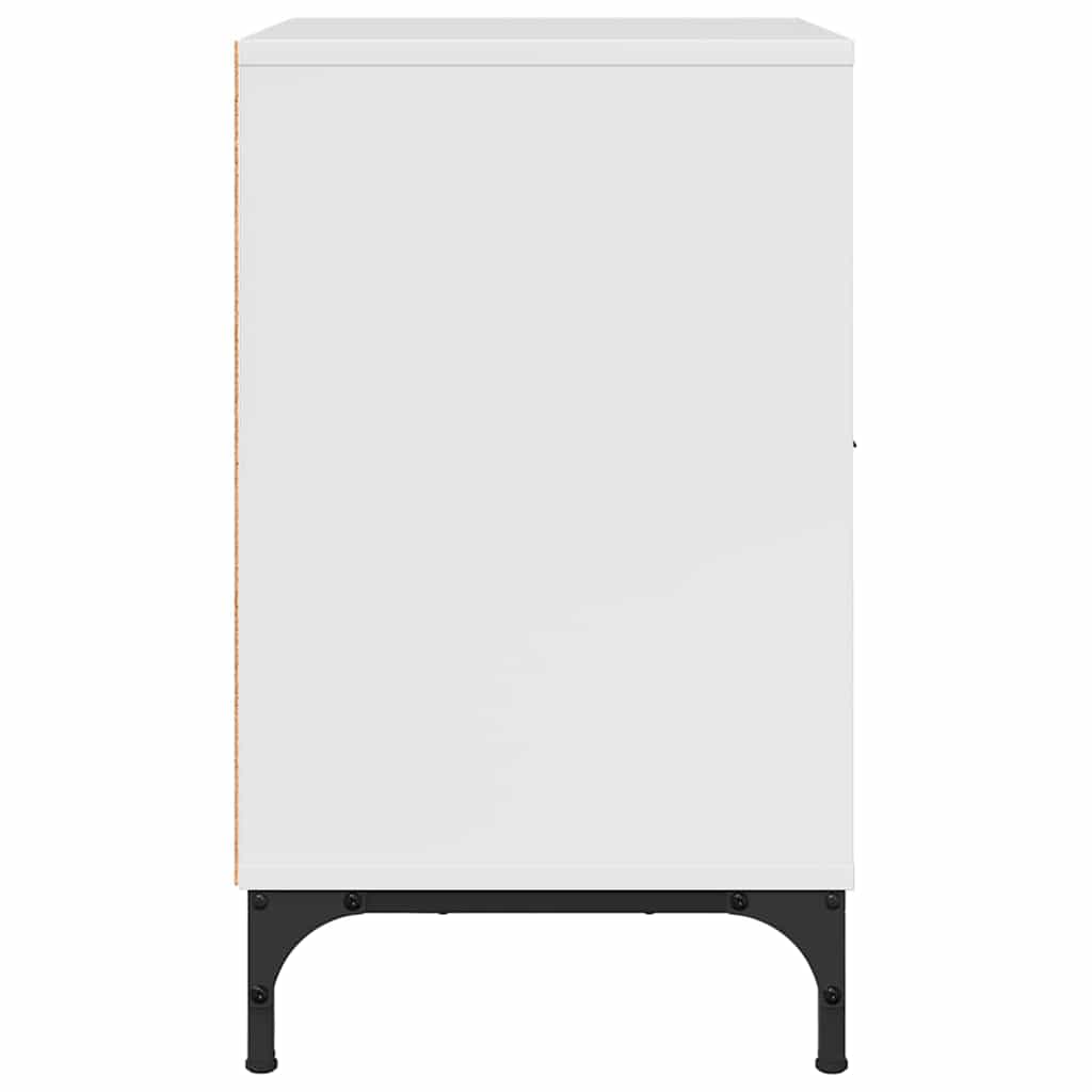 Bedside Tables 2 pcs High gloss white 49 x 36 x 61 cm